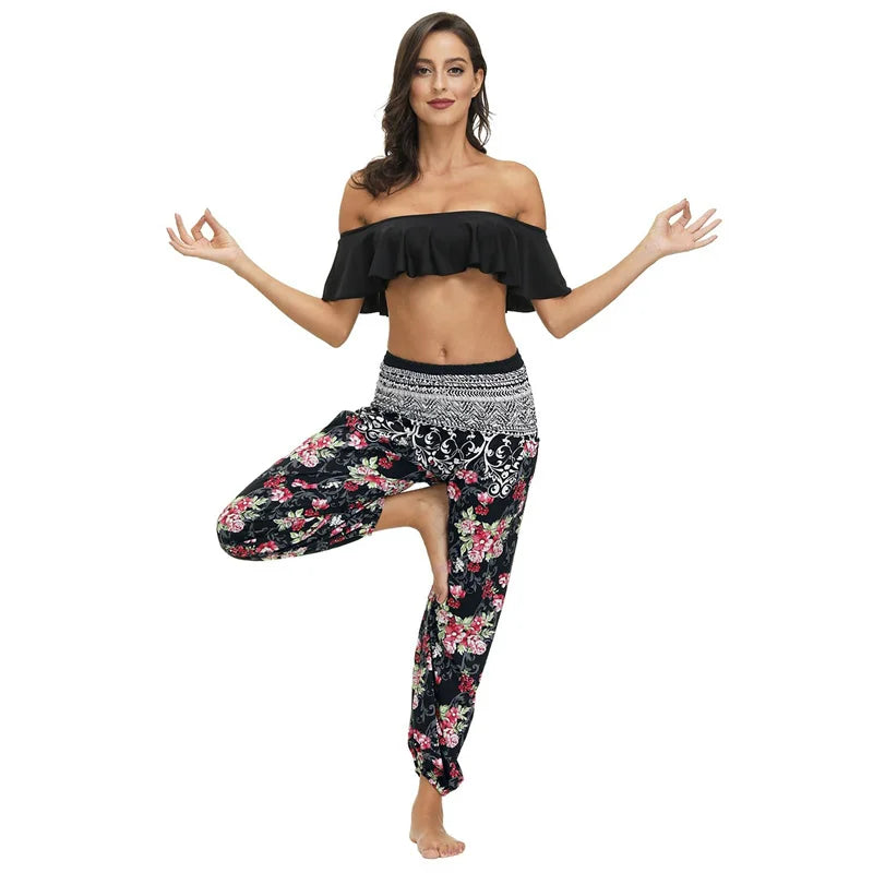 Casual Boho Yoga Pants