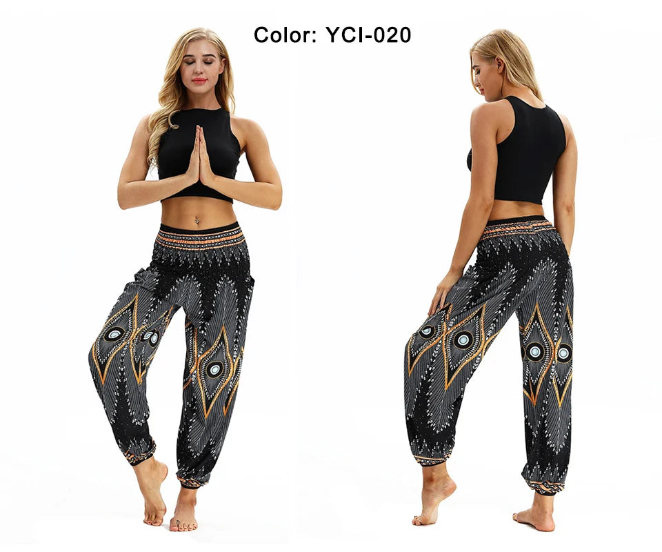 Casual Boho Yoga Pants