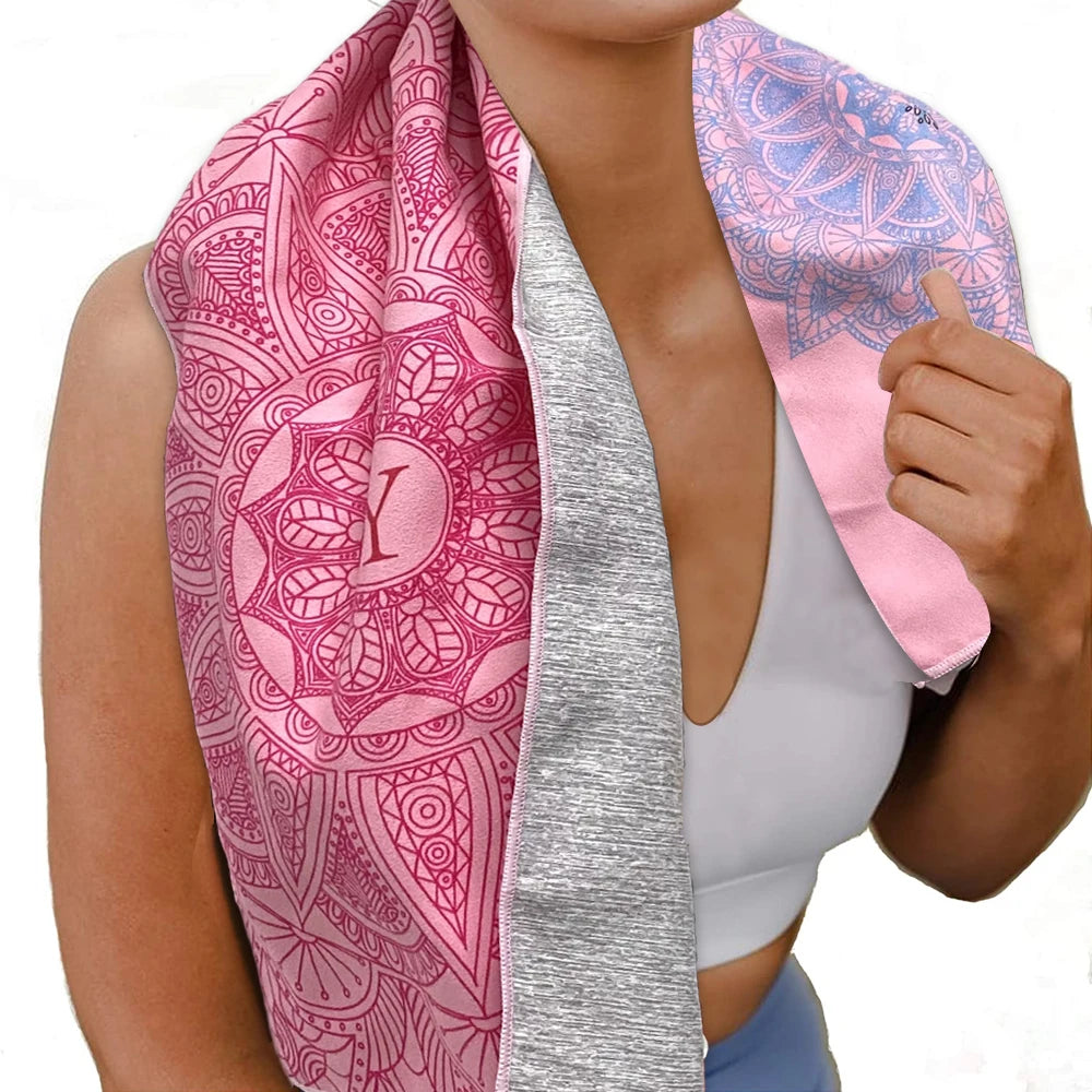 Yoga Print Yoga Blankets