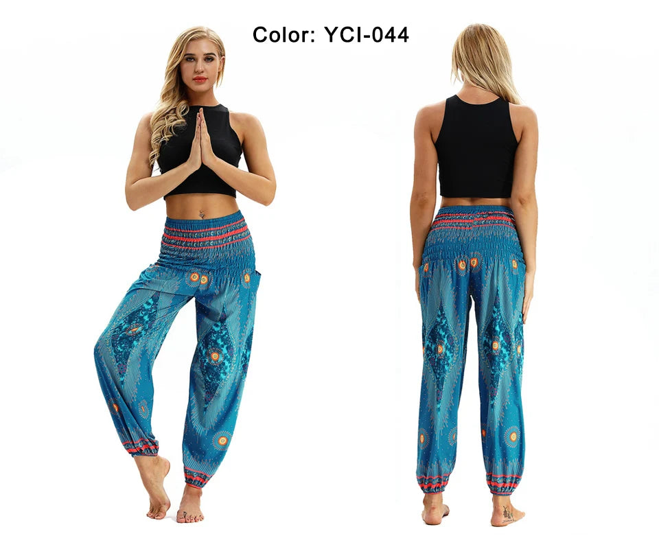 Casual Boho Yoga Pants