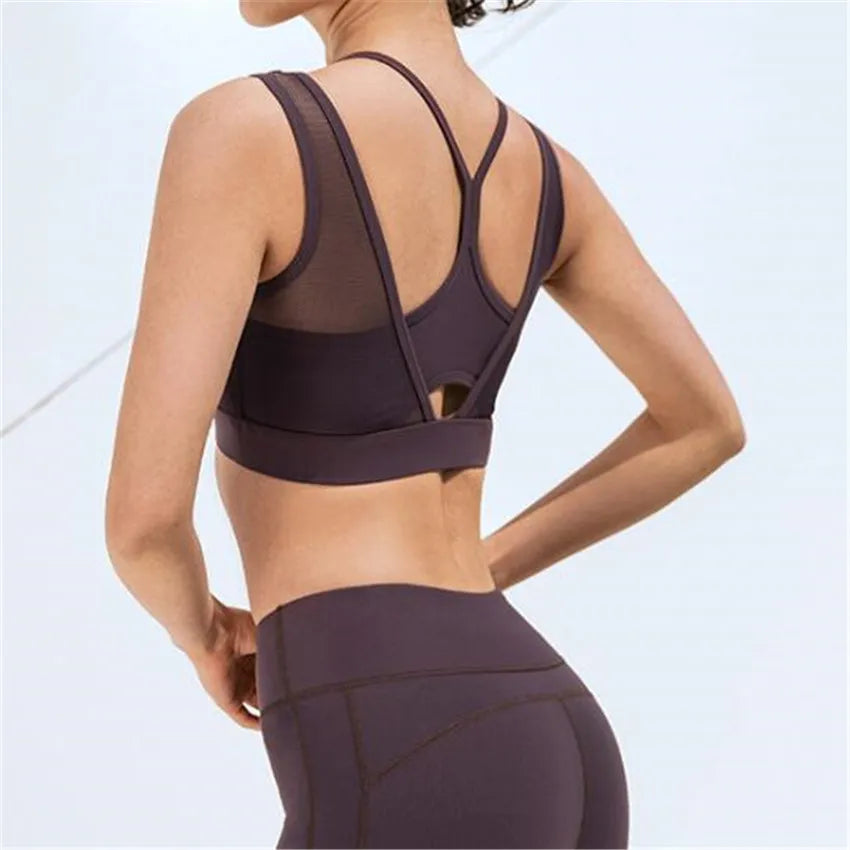 See Through Details Yoga Set