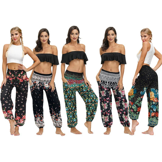 Casual Boho Yoga Pants