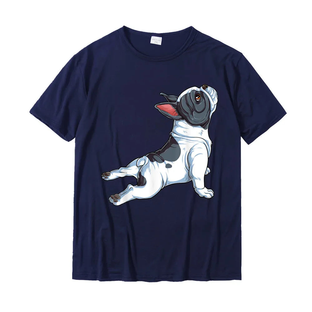 French Bulldog Print Men's Yoga T-shirt