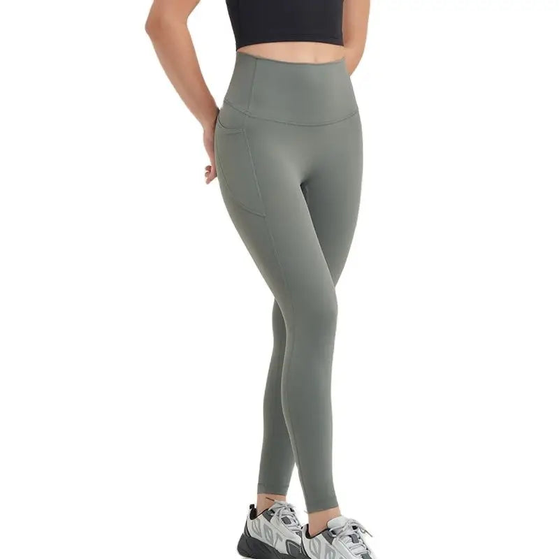 grey yoga leggings