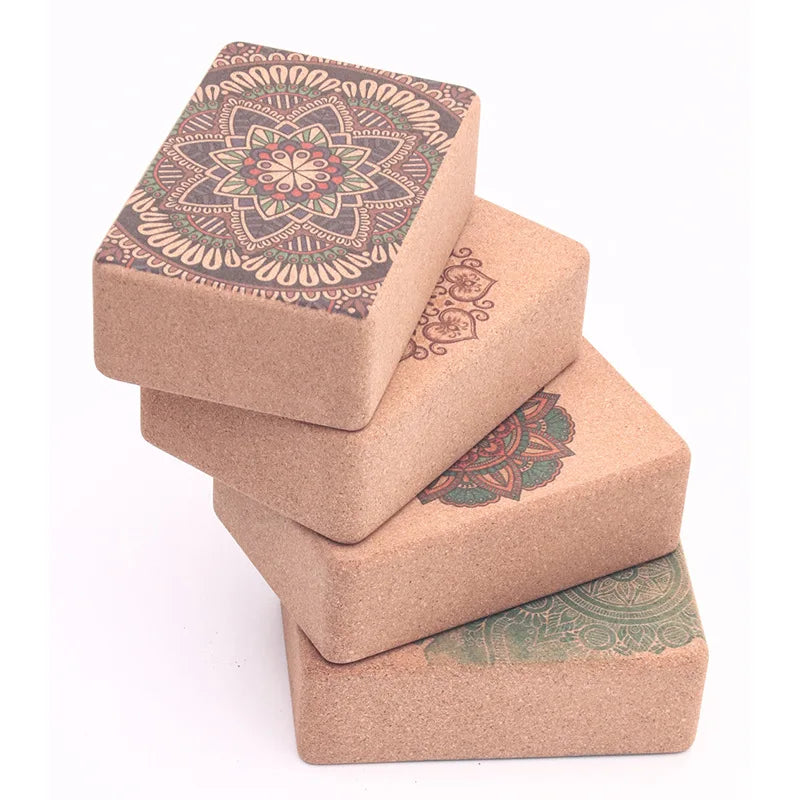 Mandala Cork Yoga Blocks