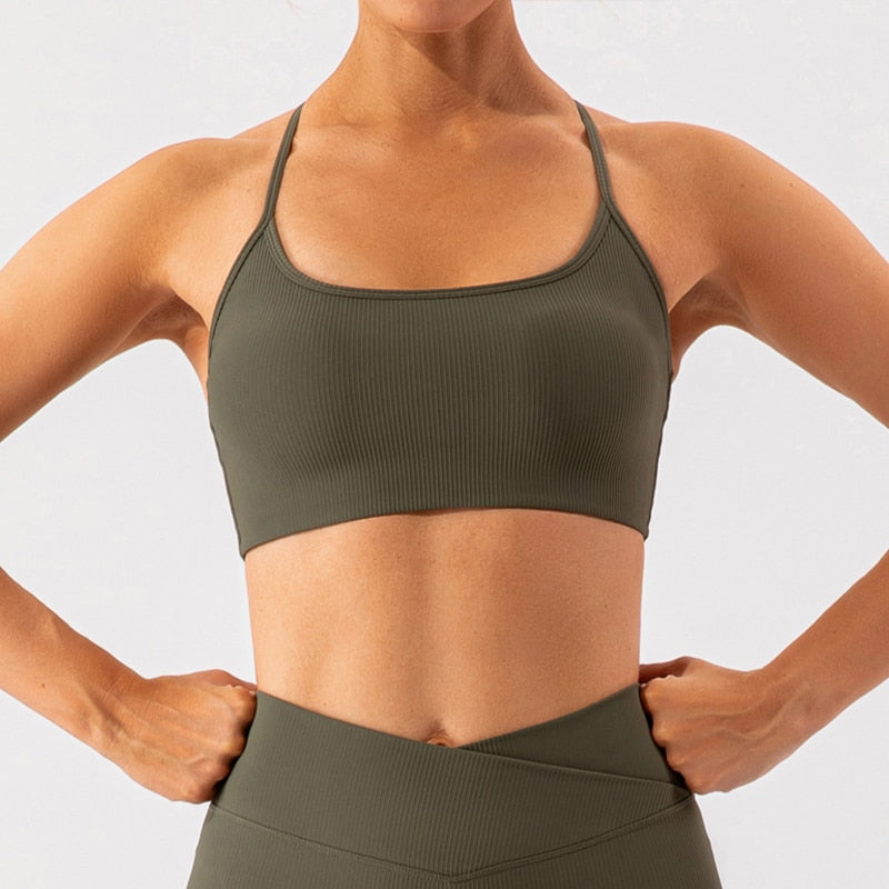 T-Stripe Yoga Bra