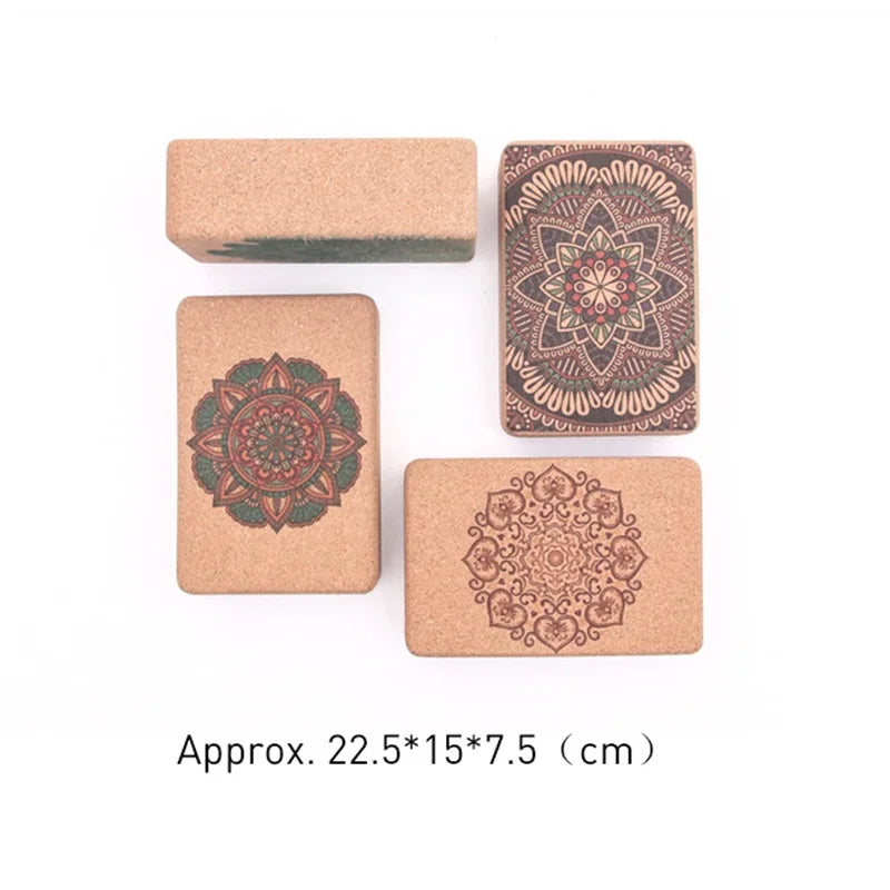 Mandala Cork Yoga Blocks