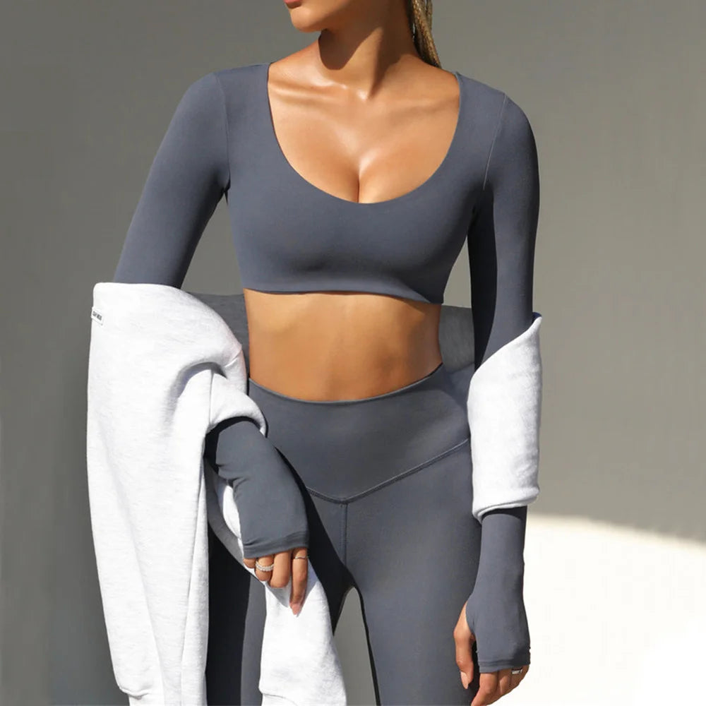 Grey yoga set