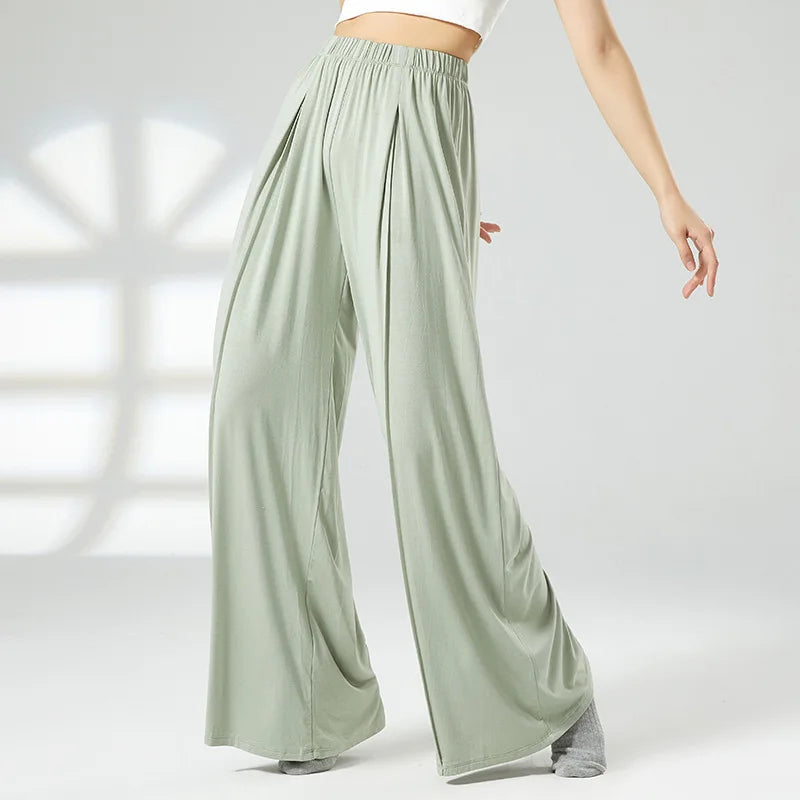 Wavy Wide Leg Yoga Pants