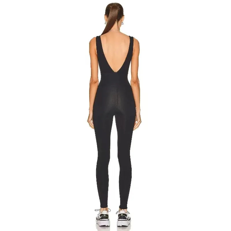 Cut Out Yoga Jumpsuit