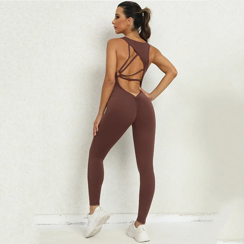 Pulled Back Yoga Jumpsuit