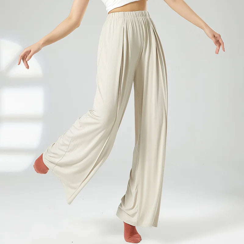 Wavy Wide Leg Yoga Pants