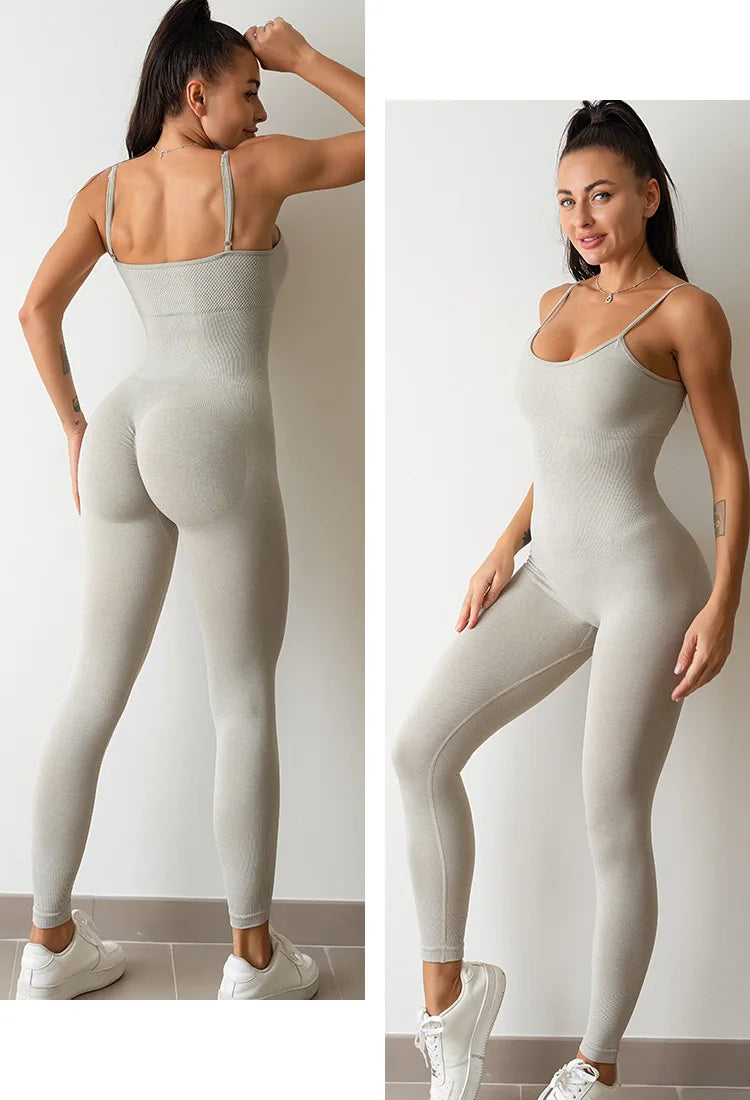 Spaghetti Strap Yoga Jumpsuit