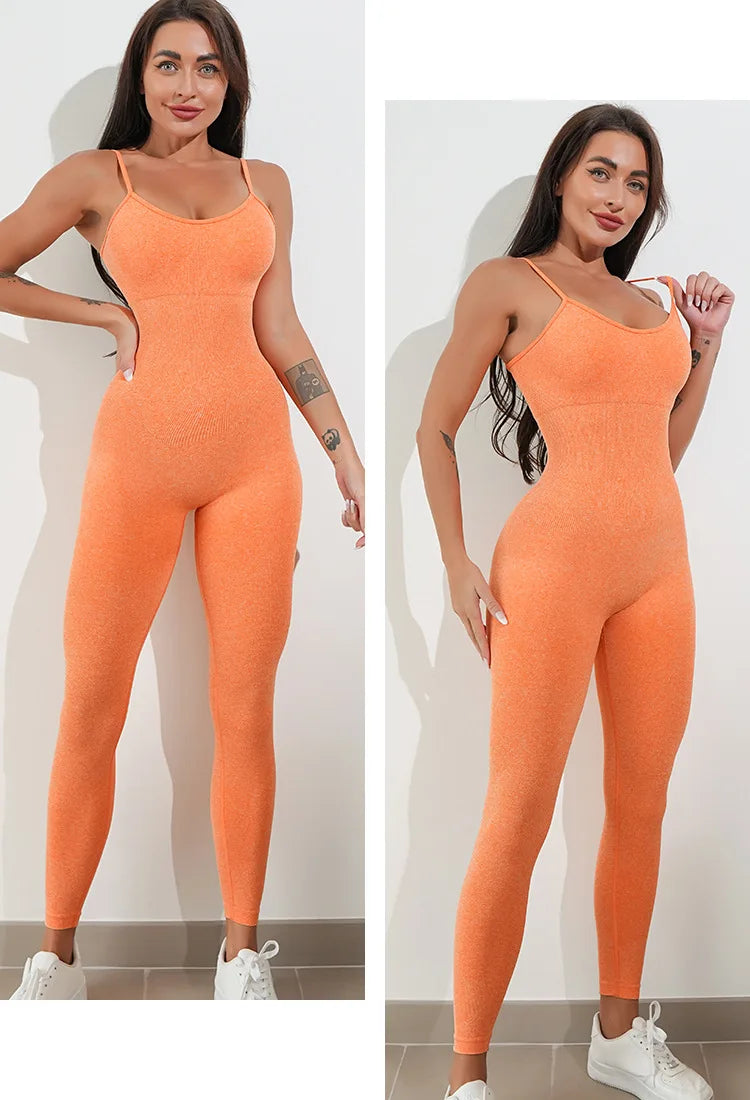 Spaghetti Strap Yoga Jumpsuit