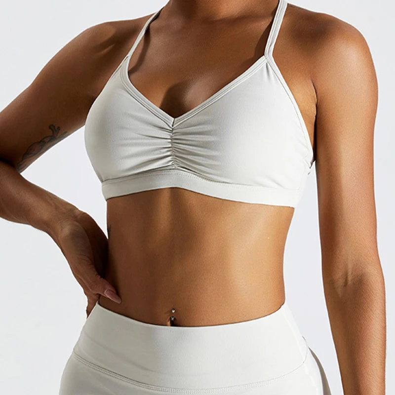 Scrunch Front Yoga Bra