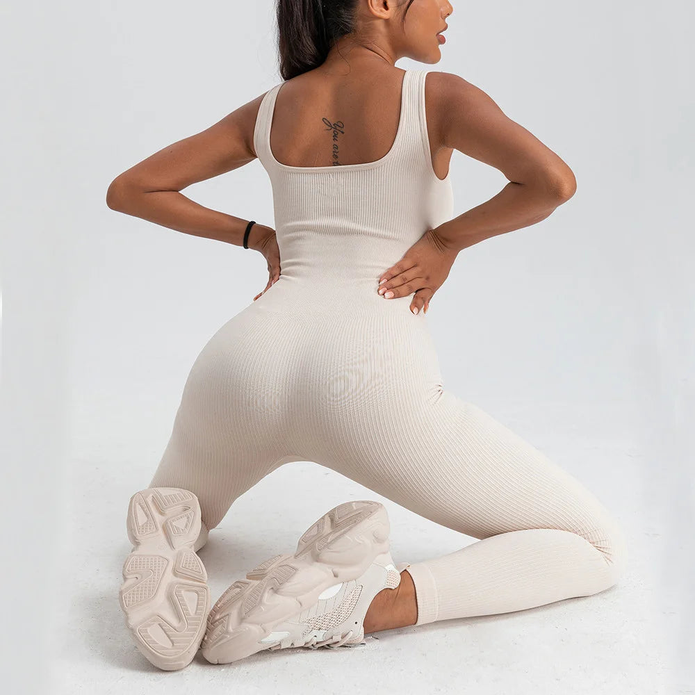 U-Neck Yoga Jumpsuit