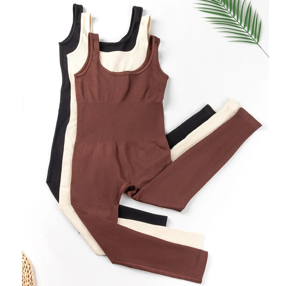 U-Neck Yoga Jumpsuit