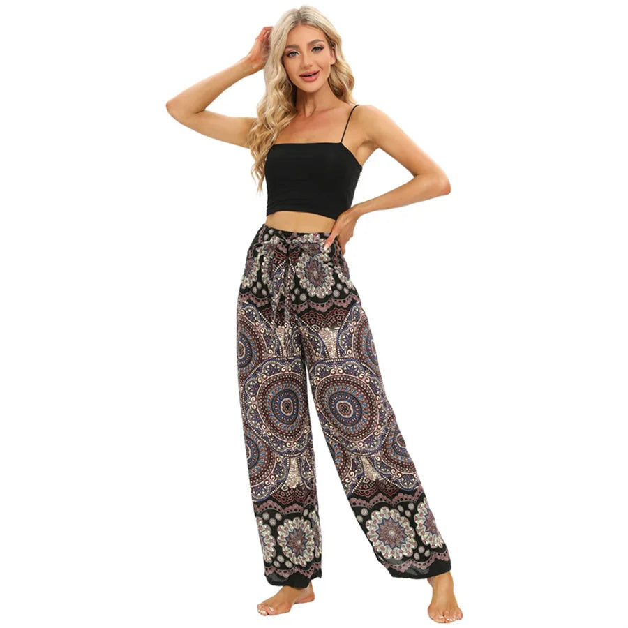 Wide Boho Yoga Pants