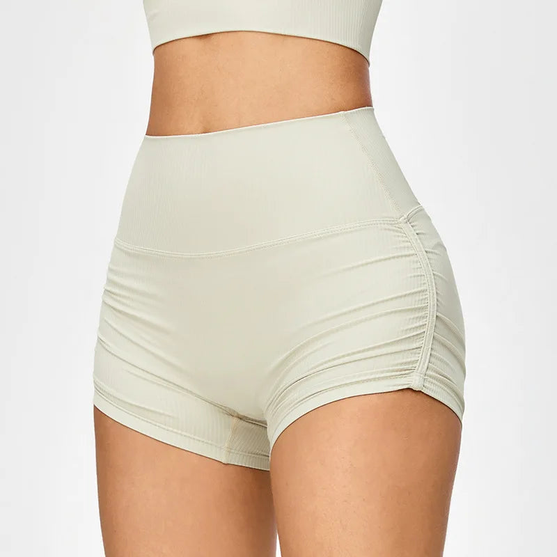 yoga shorts white