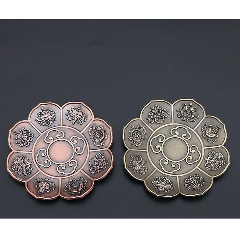 Metal Lotus Eight Treasures Incense Burner