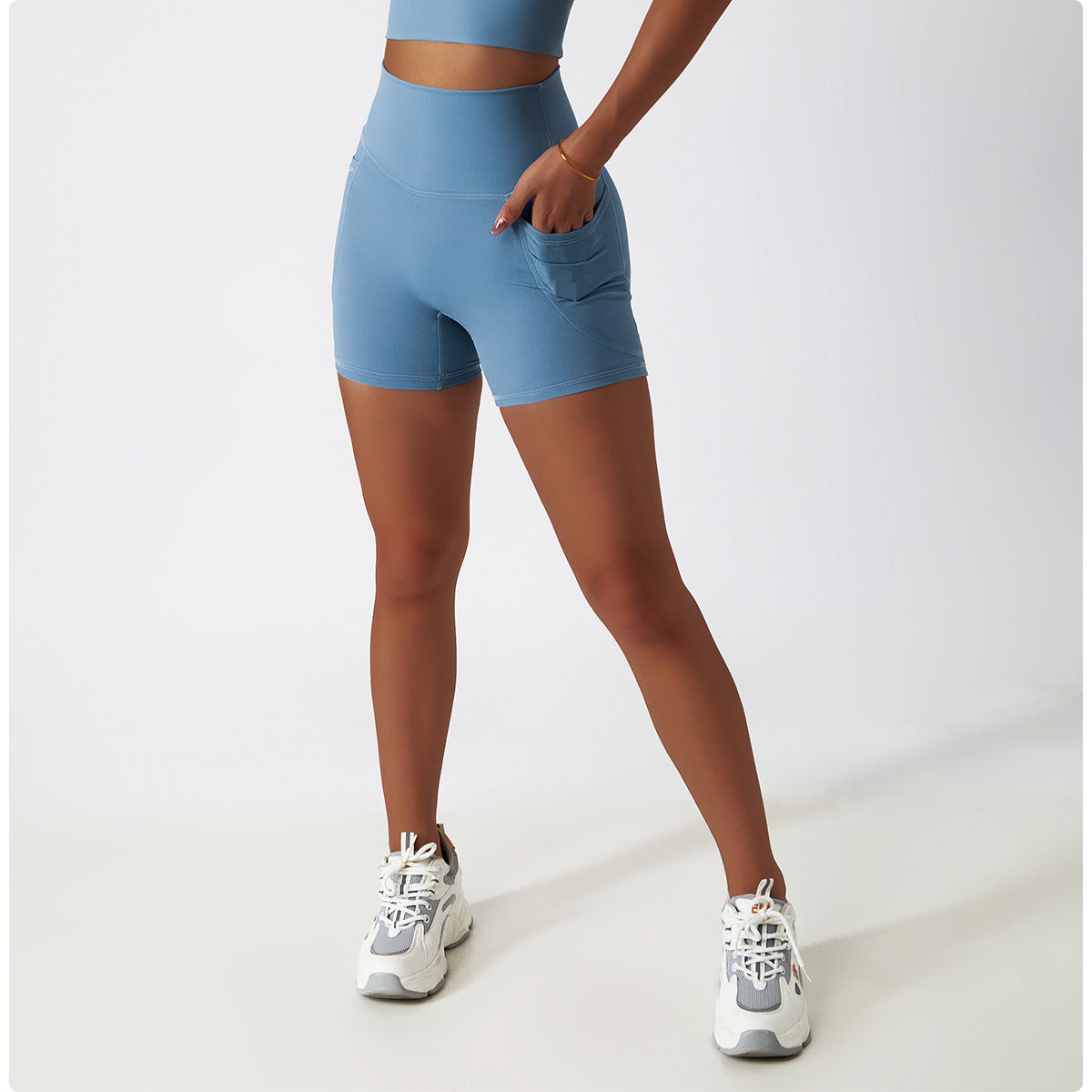 High Waisted Yoga Short With Pocket