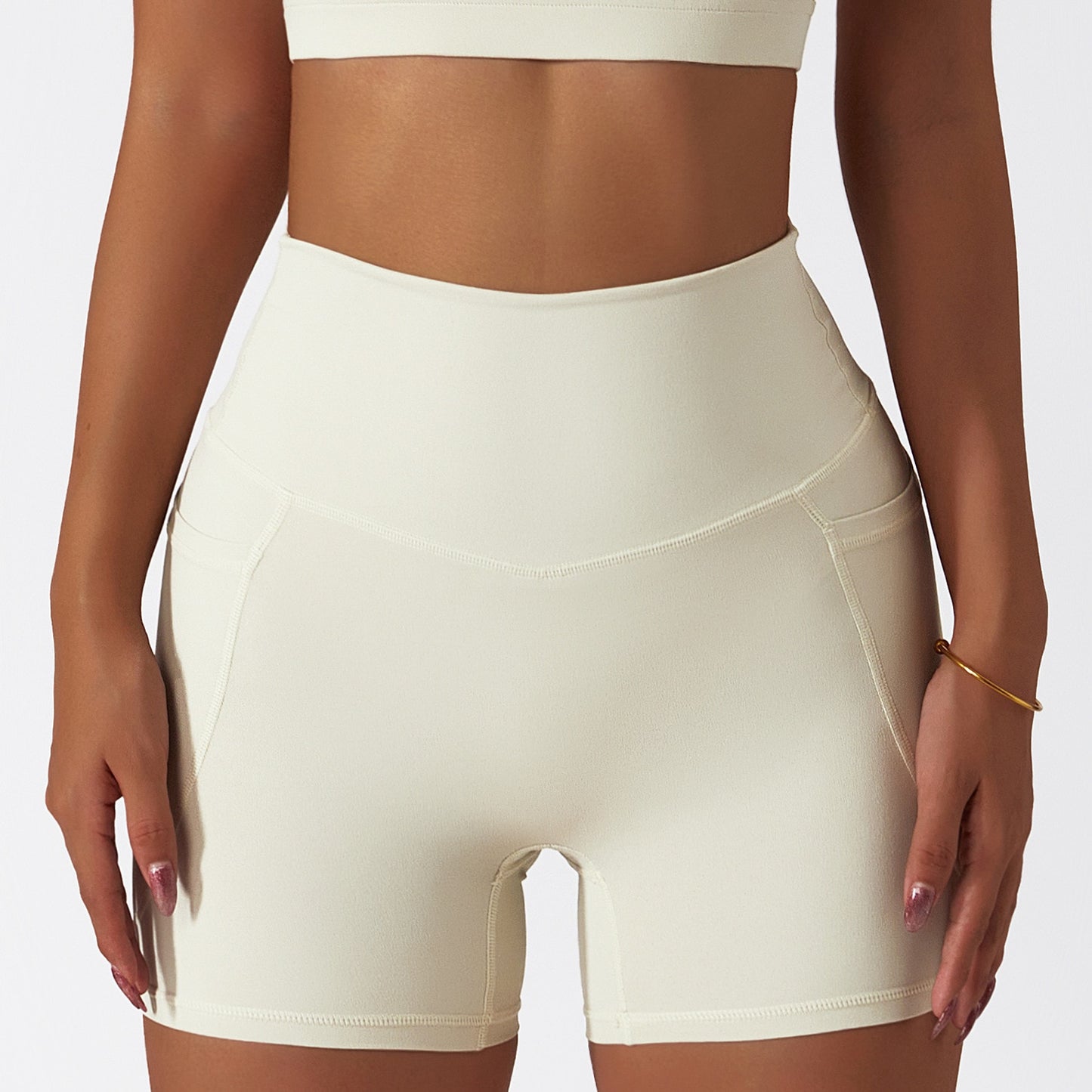 High Waisted Yoga Short With Pocket