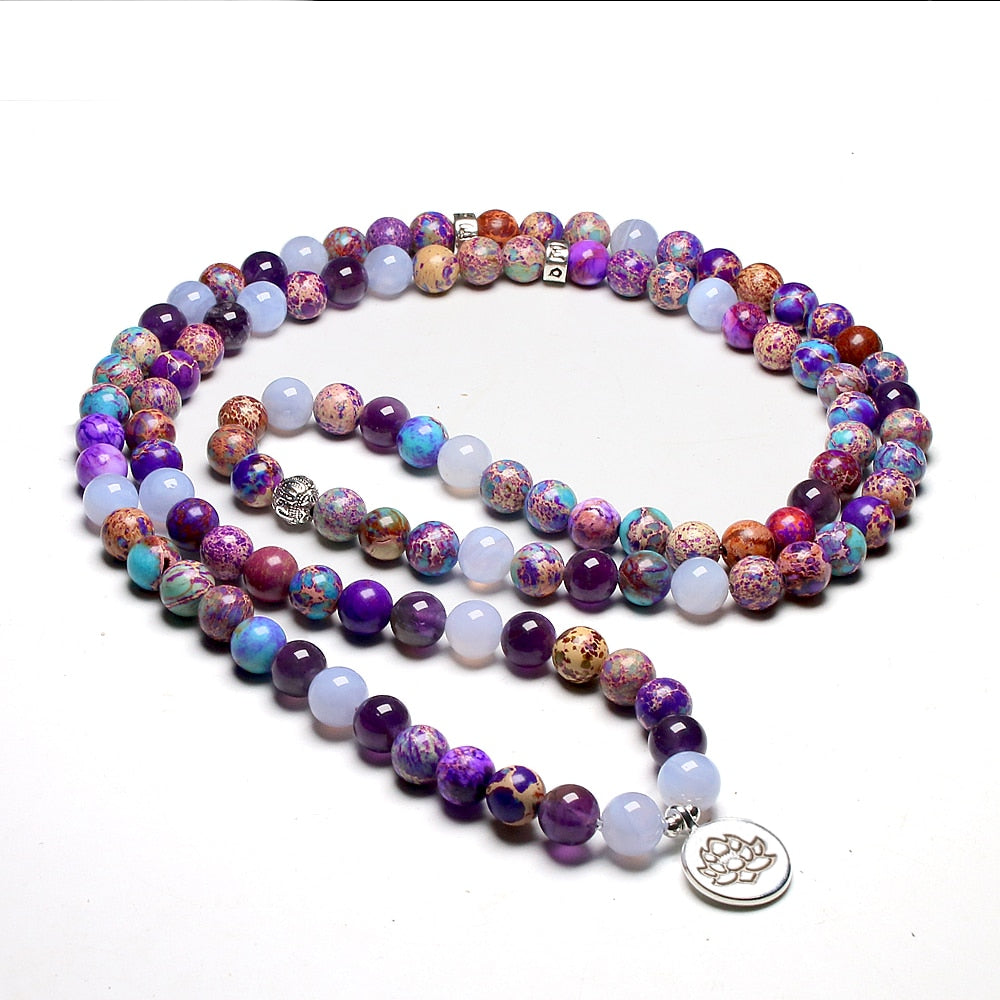 Natural Stones Meditation Mala