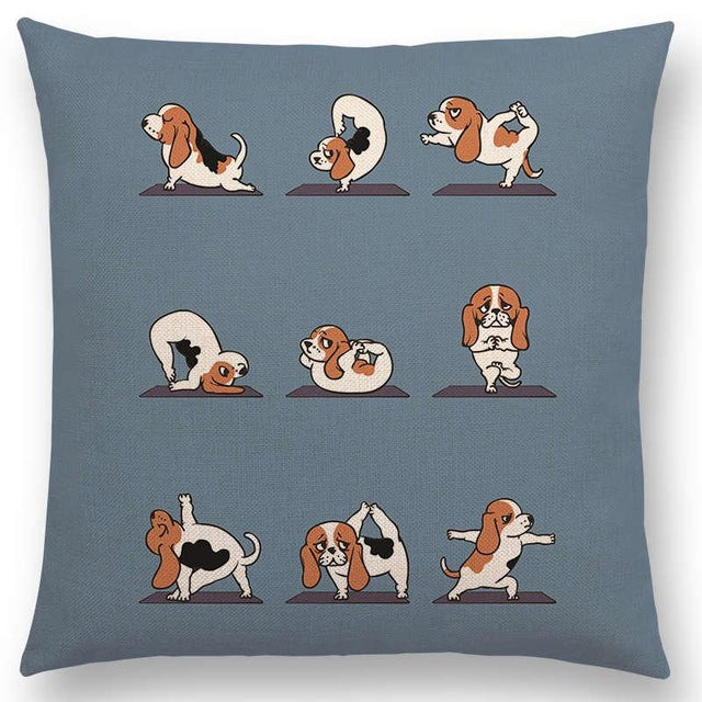 Yoga Animals Cushion Covers