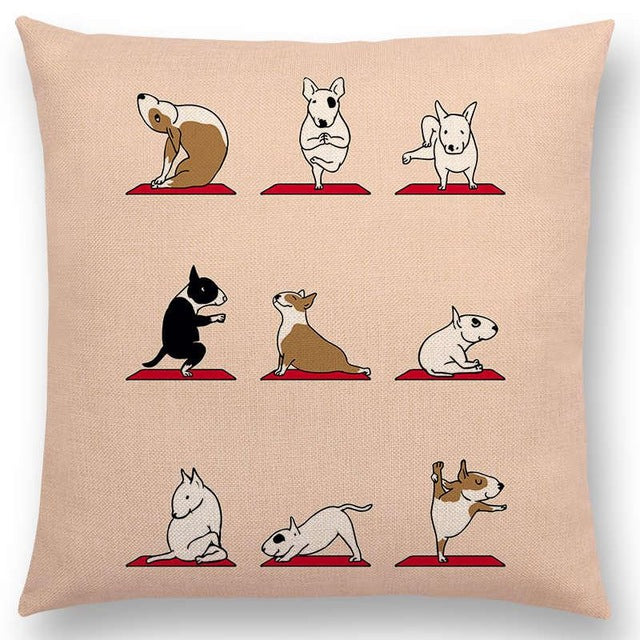 Yoga Animals Cushion Covers