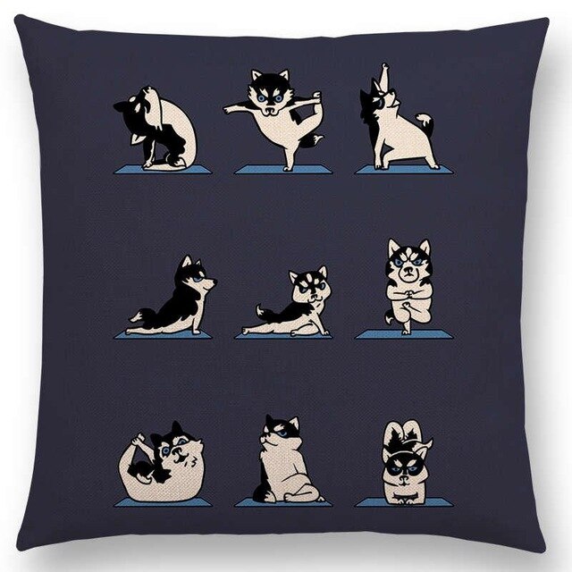 Yoga Animals Cushion Covers