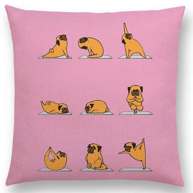 Yoga Animals Cushion Covers