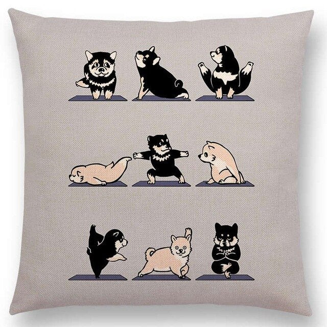 Yoga Animals Cushion Covers