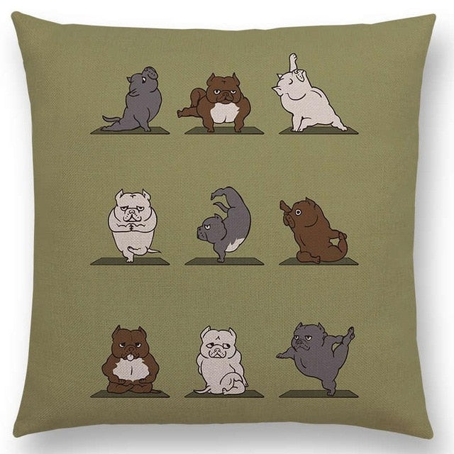 Yoga Animals Cushion Covers